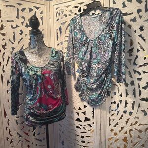 Paisley Print Women's Tops